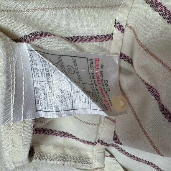 Ben Sherman Button Down Shirt Men’s Multicolored Striped Long Sleeve Size XL - Picture 12 of 13